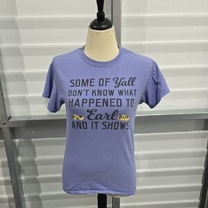 Farm Fed Blue Graphic‎ T-Shirt Size Medium